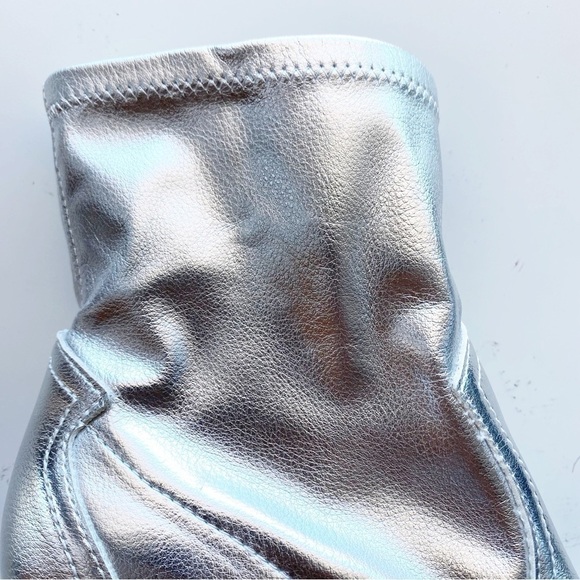 MIA Metallic Silver Rachell Pointed Toe Western Cowboy Boots NEW Festival - Picture 3 of 10